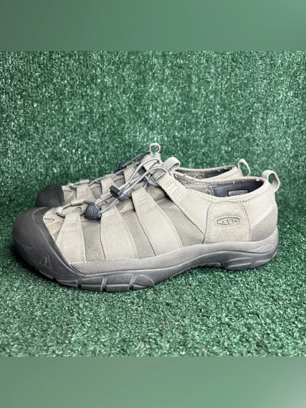 Keen‎ Riverfront Waterproof Hiking Sandals Mens Size 11.5 Tan Bungee Cord